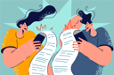 پیش‌نمایش فایل girl-and-boy-shocked-with-shopping-bills-8626964 از پک مفهوم محور