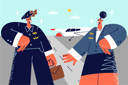 پیش‌نمایش فایل male-and-female-pilot-8626965 از پک مفهوم محور