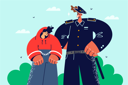 پیش‌نمایش فایل police-caught-thief-8626960 از پک مفهوم محور