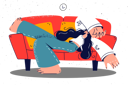 پیش‌نمایش فایل girl-sleeping-on-sofa-8626921 از پک فعالیت افراد