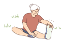 پیش‌نمایش فایل old-woman-doing-leg-stretching-8633457 از پک افراد