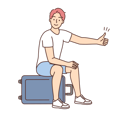 پیش‌نمایش فایل boy-asking-for-lift-8633353 از پک فعالیت افراد
