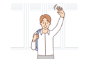پیش‌نمایش فایل male-student-raising-hand-8633363 از پک فعالیت افراد