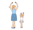 پیش‌نمایش فایل mother-and-daughter-doing-belle-dance-8633364 از پک فعالیت افراد