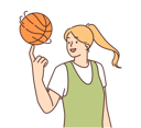 پیش‌نمایش فایل girl-spinning-ball-on-fingertip-8633800 از پک متفرقه