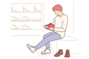 پیش‌نمایش فایل man-trying-on-shoes-at-shoe-store-8633809 از پک متفرقه