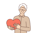 پیش‌نمایش فایل old-man-holding-heart-8633802 از پک متفرقه