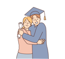 پیش‌نمایش فایل boy-click-graduation-picture-with-mom-8633775 از پک مفهوم محور