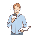 پیش‌نمایش فایل female-news-reporter-8633781 از پک مفهوم محور
