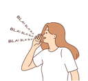 پیش‌نمایش فایل girl-shouting-bla-bla-bla-8633770 از پک مفهوم محور