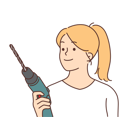 پیش‌نمایش فایل woman-holding-drilling-machine-8633784 از پک مفهوم محور
