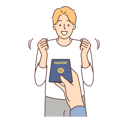 پیش‌نمایش فایل boy-getting-happy-after-getting-passport-8633741 از پک فعالیت افراد