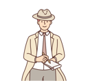 پیش‌نمایش فایل male-detective-taking-notes-at-crime-scene-8633758 از پک فعالیت افراد