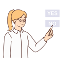 پیش‌نمایش فایل girl-selecting-no-option-by-decision-making-8633694 از پک فعالیت افراد