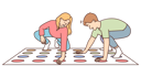پیش‌نمایش فایل kids-playing-twister-game-mat-8633695 از پک فعالیت افراد