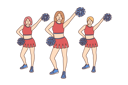 پیش‌نمایش فایل cheerleaders-dancing-8633337 از پک افراد