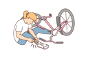پیش‌نمایش فایل girl-slipped-from-bicycle-8633325 از پک افراد