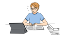 پیش‌نمایش فایل boy-preparing-for-examination-8633683 از پک افراد