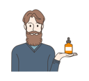 پیش‌نمایش فایل man-suggesting-beard-growth-serum-8633668 از پک افراد