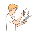پیش‌نمایش فایل boy-writing-something-8633316 از پک فعالیت افراد