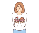 پیش‌نمایش فایل girl-holding-cupcake-8633304 از پک فعالیت افراد