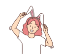 پیش‌نمایش فایل girl-in-bunny-costume-8633301 از پک فعالیت افراد