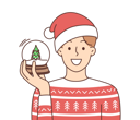 پیش‌نمایش فایل man-holding-christmas-ball-8633300 از پک فعالیت افراد