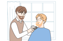 پیش‌نمایش فایل barber-cutting-beard-of-man-8633283 از پک متفرقه