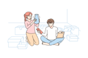 پیش‌نمایش فایل couple-unpacking-things-after-moving-to-new-house-8633275 از پک متفرقه