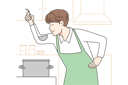 پیش‌نمایش فایل man-cooking-in-kitchen-8633249 از پک متفرقه