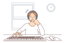 پیش‌نمایش فایل angry-agent-typing-on-keybowrd-8633164 از پک مفهوم محور