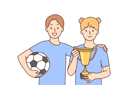 پیش‌نمایش فایل football-team-winning-trophy-8633170 از پک مفهوم محور