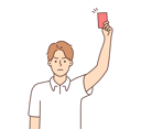 پیش‌نمایش فایل male-empire-showing-red-card-8633147 از پک مفهوم محور