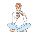 پیش‌نمایش فایل young-man-looking-at-mobile-and-smiling-8633146 از پک مفهوم محور