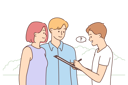 پیش‌نمایش فایل young-man-write-down-couple-query-8633157 از پک مفهوم محور