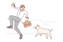 پیش‌نمایش فایل angry-dog-attacking-businessman-8633105 از پک فعالیت افراد