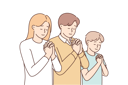 پیش‌نمایش فایل family-doing-prayer-8633120 از پک فعالیت افراد