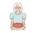 پیش‌نمایش فایل old-lady-holding-pan-cake-8633098 از پک فعالیت افراد