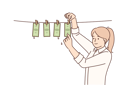 پیش‌نمایش فایل young-lady-wet-dollar-note-hanging-on-rope-8633118 از پک فعالیت افراد