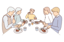 پیش‌نمایش فایل family-take-dinner-together-8633084 از پک فعالیت افراد