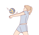 پیش‌نمایش فایل girl-playing-volleyball-8633083 از پک فعالیت افراد