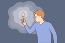 پیش‌نمایش فایل boy-holding-candle-in-dark-area-8633030 از پک مفهوم محور