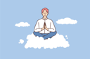 پیش‌نمایش فایل businessman-doing-praying-in-air-8633043 از پک مفهوم محور