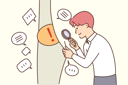 پیش‌نمایش فایل man-investigate-on-curtain-8633029 از پک مفهوم محور