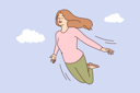 پیش‌نمایش فایل girl-flying-in-air-8633015 از پک افراد