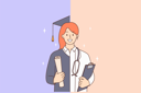 پیش‌نمایش فایل young-girl-getting-doctor-degree-8633011 از پک افراد