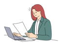 پیش‌نمایش فایل businesswoman-working-on-laptop-8636150 از پک متفرقه