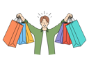 پیش‌نمایش فایل man-holding-shopping-bag-8636145 از پک متفرقه