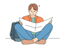 پیش‌نمایش فایل man-reading-8636151 از پک متفرقه