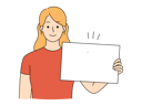 پیش‌نمایش فایل woman-holding-empty-banner-8636146 از پک متفرقه